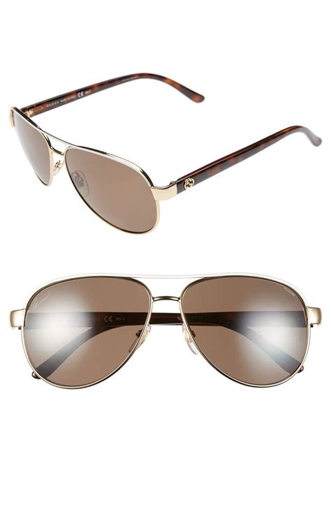 gucci aviators women|gucci 58mm polarized aviator sunglasses.